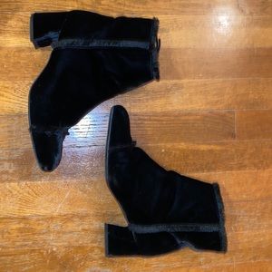Stuart Weitzman velvet bootie